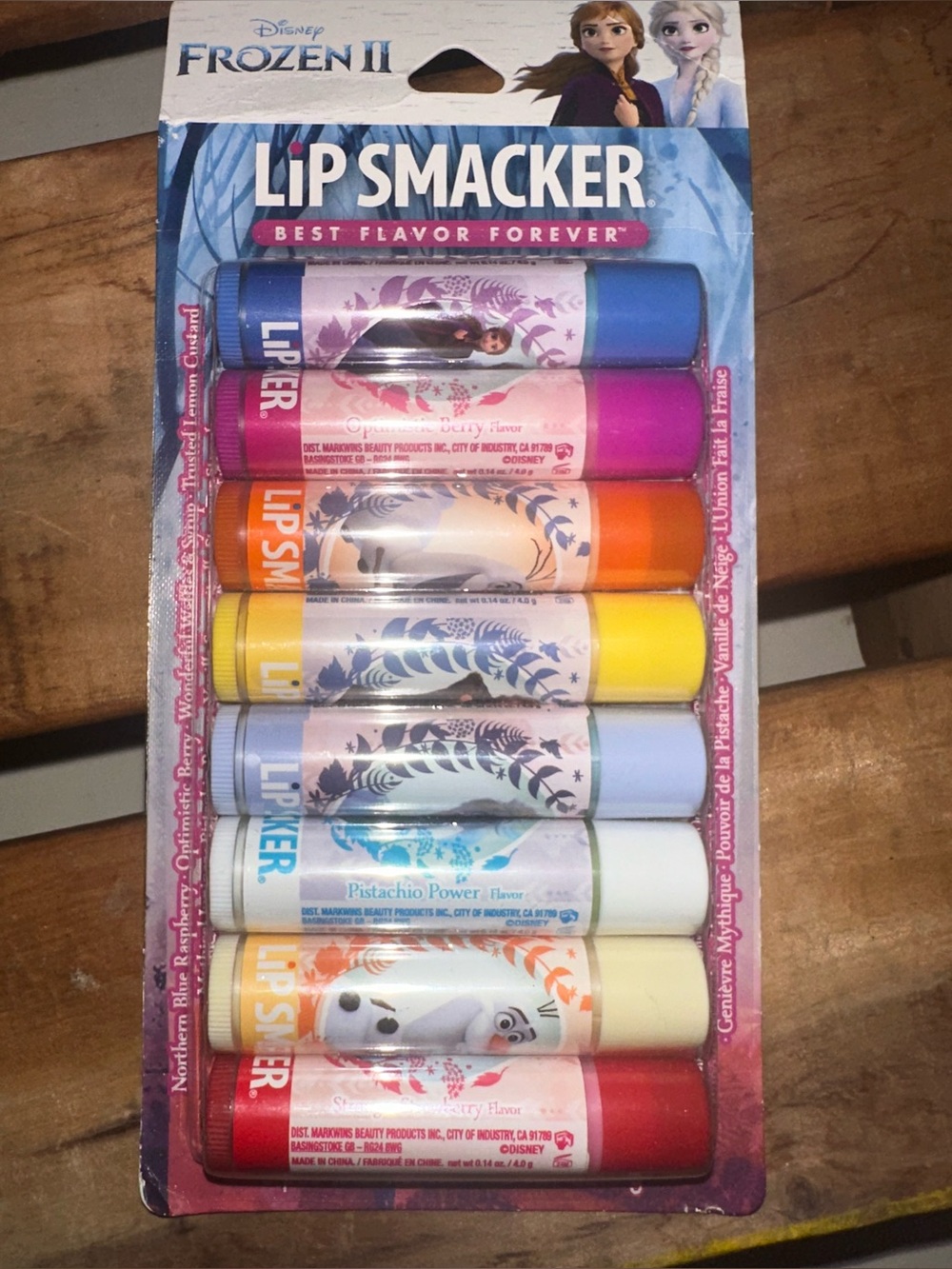 Lip Smacker Disney Frozen II Best Flavor Forever 8-Piece Lip Balm Party Pack~NEW
